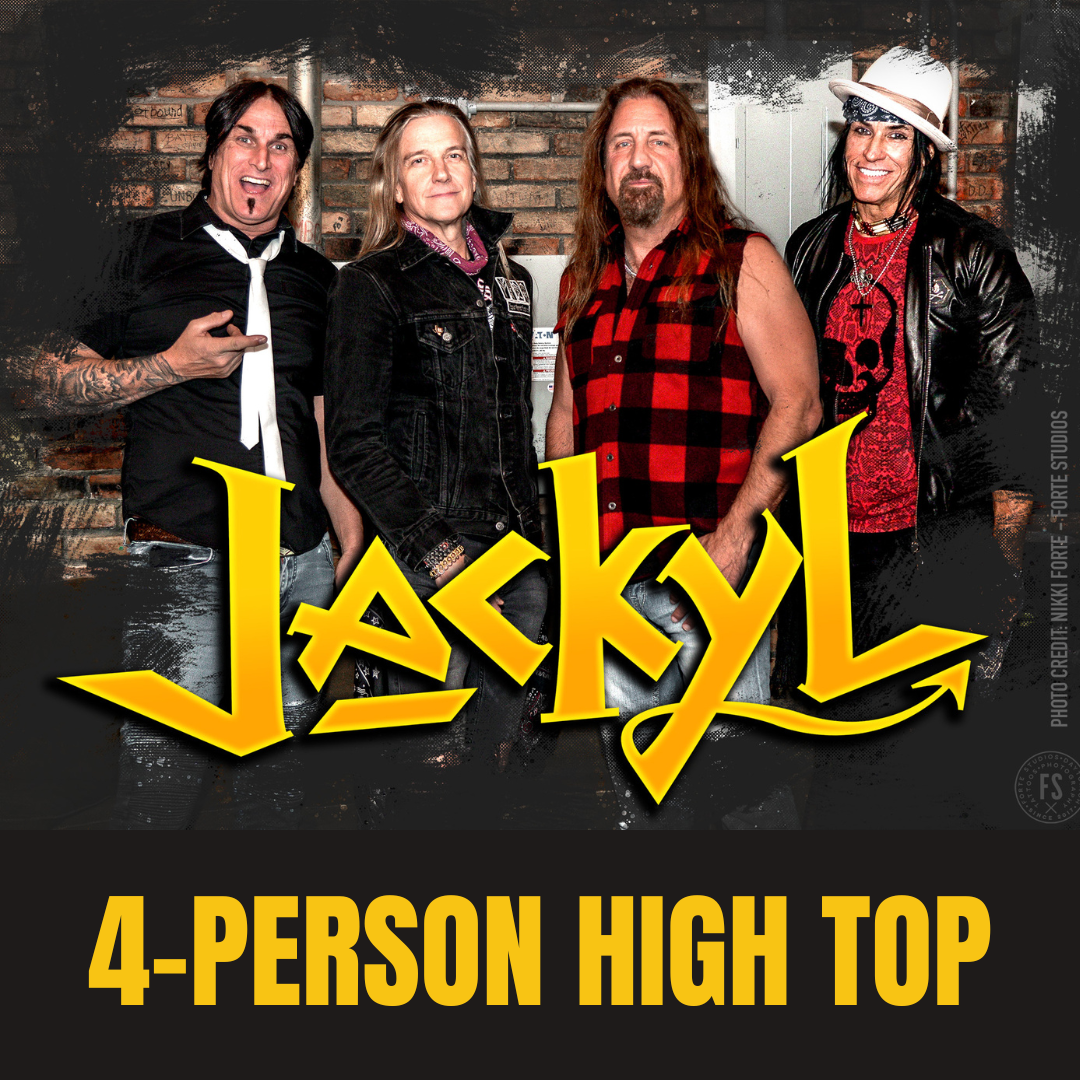 Road House Nation Presents: Jackyl w/ Special Guest Kamenar 1/9/27 - Side Stage 4 Person Table