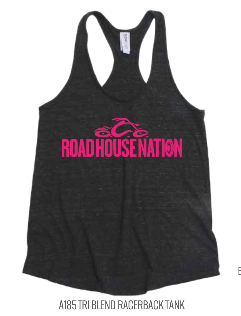 TechStyles- Pink RHN Logo Tank, Black