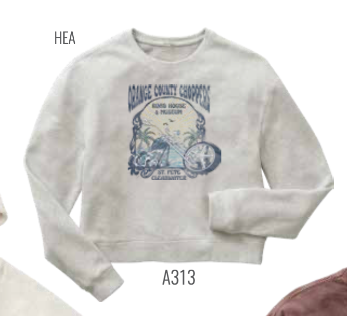 TechStyles- Grower Double Knit Crew, Heather Grey