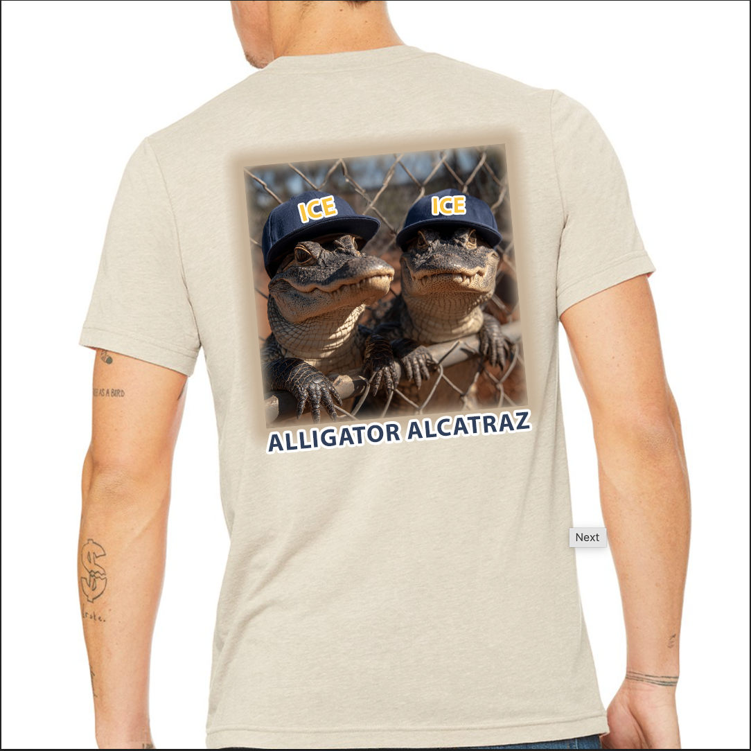 BMC- Alligator Alcatraz T-Shirt, Tan