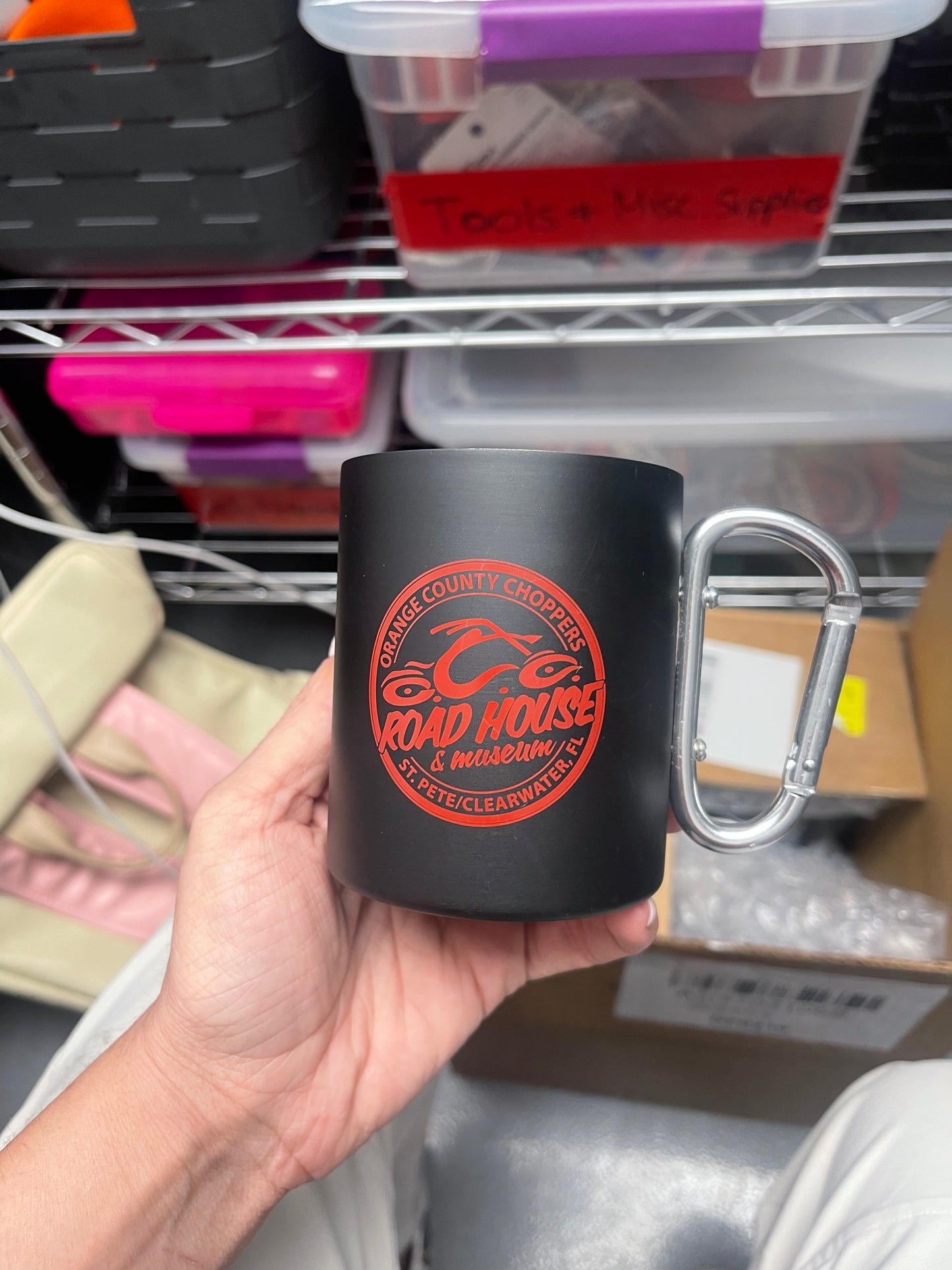 TechStyles- Carabiner Mug, Black