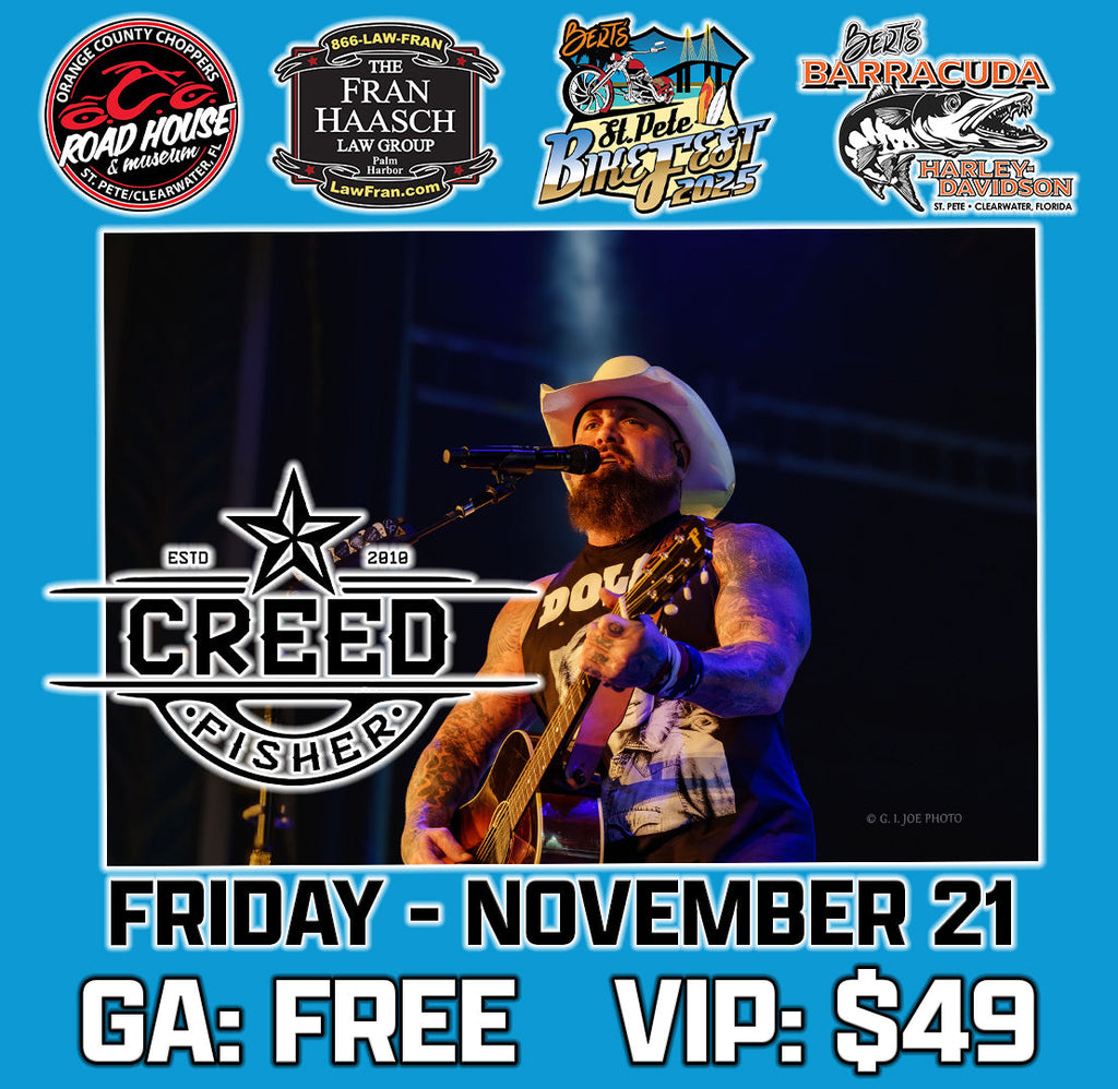 St. Pete BikeFest: Creed Fisher 11/21/25