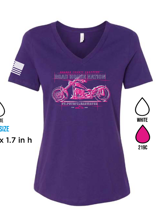 OCCRHN- Pink Chopper Sketch, Toddler T-Shirt, Purple