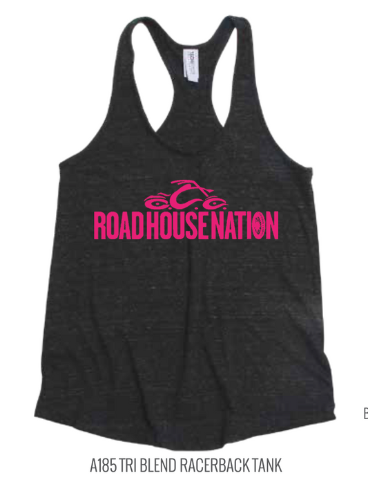 TechStyles- Pink RHN Logo Tank, Black