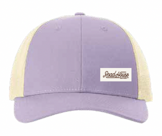 OCCRHN- Trucker Hat, Elysium Woven Label, Lilac/ Oatmeal