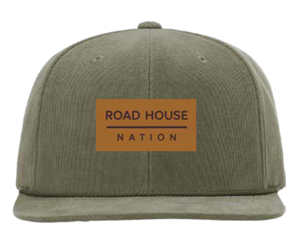 OCCRHN- Corduroy Hat, RHN Leather Patch, Olive