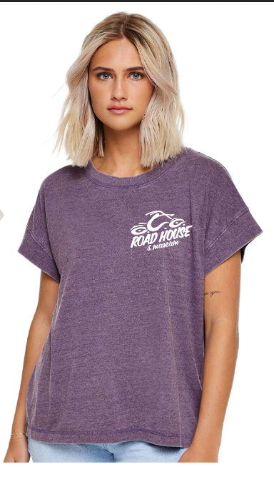 OCCRH- Women's Relaxed Vintage Wash Tee, Washed Plum