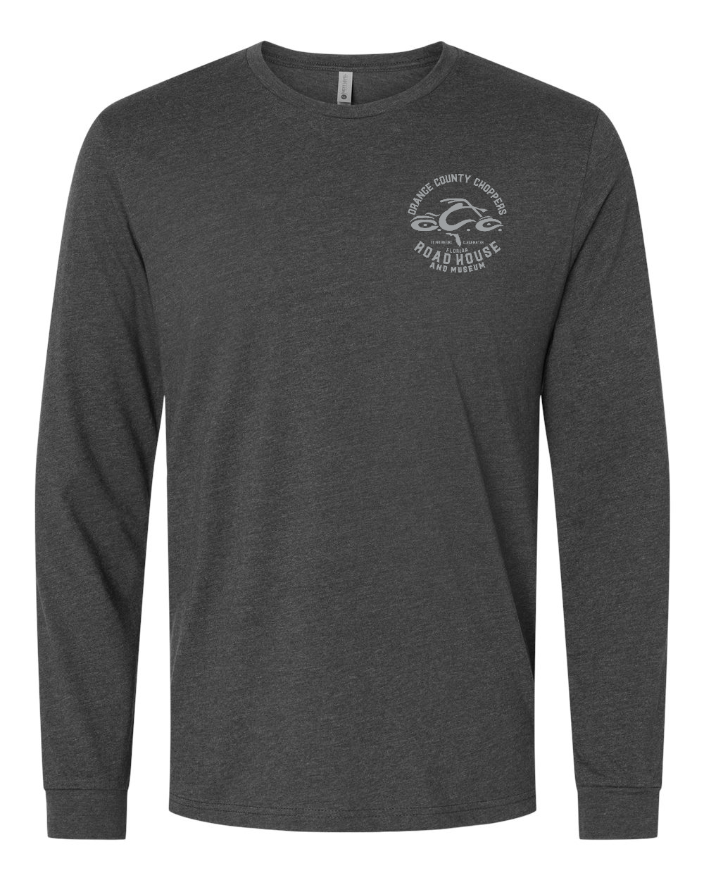 OCCRH- Stitch Skull Long Sleeve T-Shirt, Charcoal