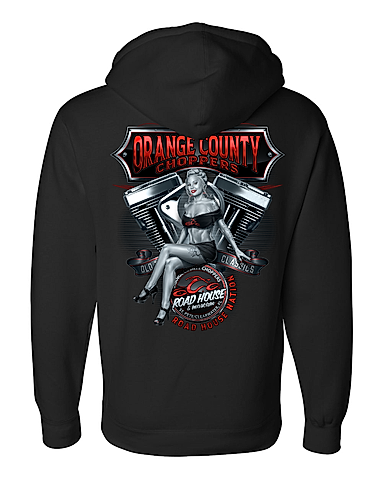 OCCRH- V-Twin Pin-Up Hoodie, Black