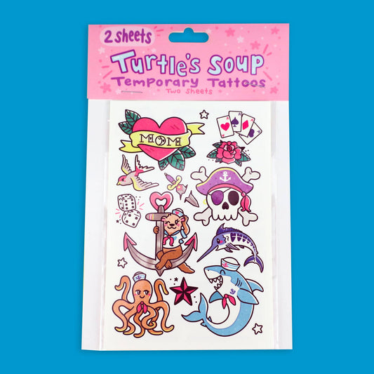 Turtle Soup- Temporary Tattoo Sheet