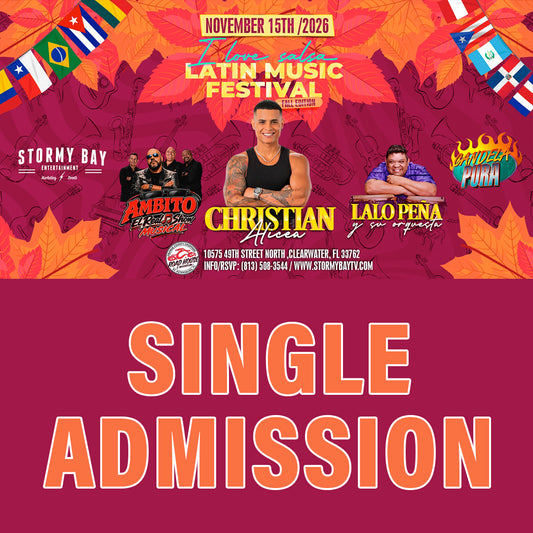 "I Love Salsa" Latin Music Festival- Fall Edition 11/15/26 - Single Admission