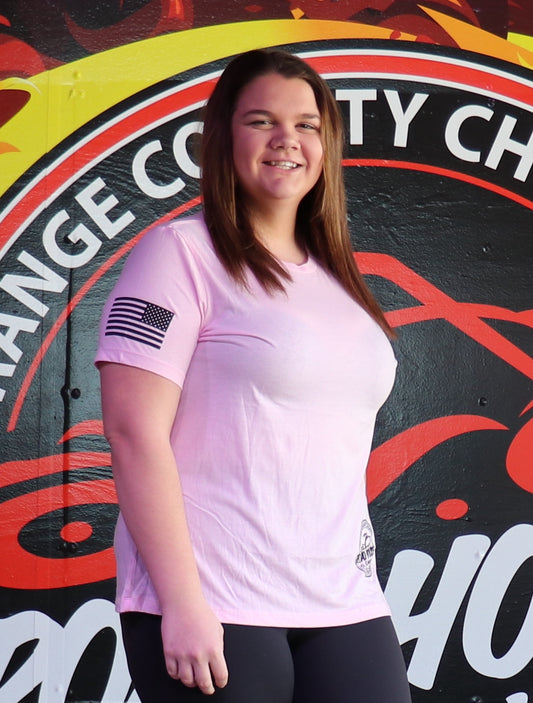 OCCRH- Ladies Pink Logo Crew Neck