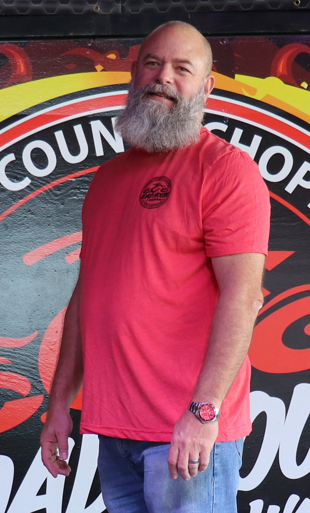 OCCRH- Unisex Red Full Color Logo T-Shirt